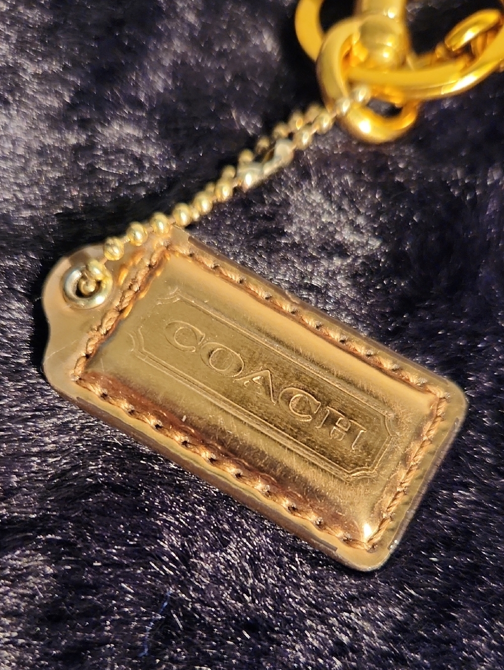 Coach Gold Hang Tag With Unbranded Cherry Keychain - Picture 4 of 6